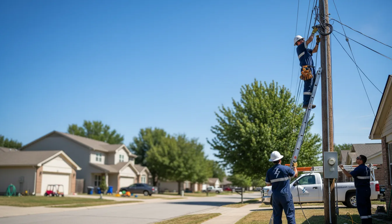 Residential electrician providing installation services in Andover, ME